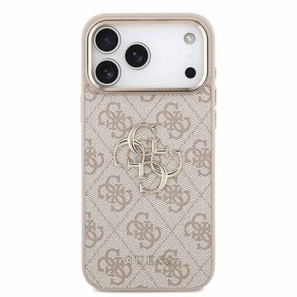 Futrola za Apple iPhone 18 Pro Max / 17 Pro Max, Guess, 4G Classic Logo sa trakom, Roze Zlatna