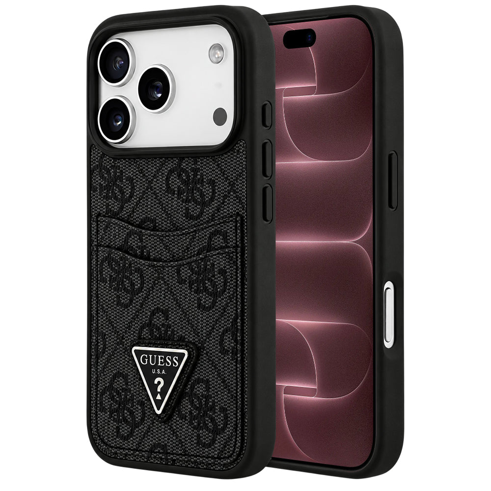 Futrola za Apple iPhone 18 Pro Max / 17 Pro Max, Guess, 4G Double Card Triangle, crna