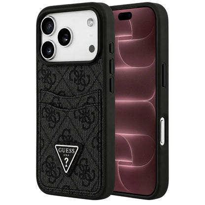 Futrola za Apple iPhone 18 Pro Max / 17 Pro Max, Guess, 4G Double Card Triangle, crna