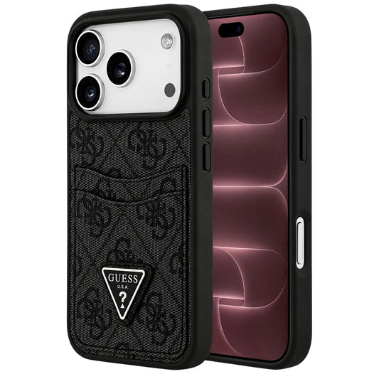 Futrola za Apple iPhone 18 Pro Max / 17 Pro Max, Guess, 4G Double Card Triangle, crna