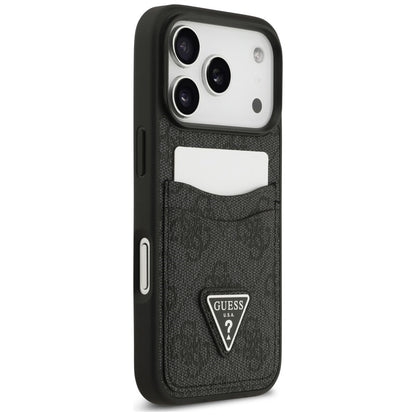 Futrola za Apple iPhone 18 Pro Max / 17 Pro Max, Guess, 4G Double Card Triangle, crna