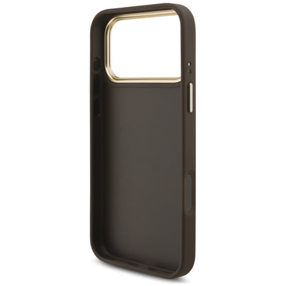 Futrola za Apple iPhone 18 Pro Max / 17 Pro Max, Guess, Big 4G Classic Logo & Big Strap Metal Buttons, braon