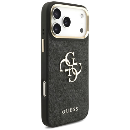 Futrola za Apple iPhone 18 Pro Max / 17 Pro Max, Guess, Big 4G Classic Logo & Big Strap Metal Buttons, crna