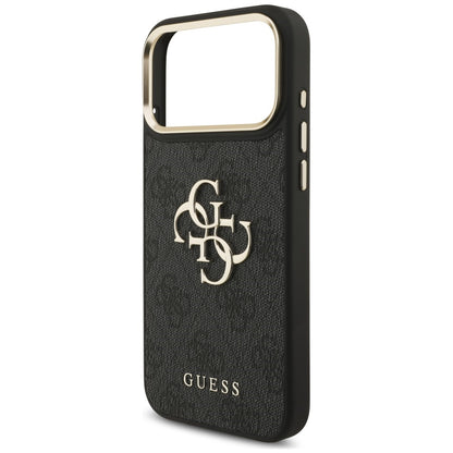Futrola za Apple iPhone 18 Pro Max / 17 Pro Max, Guess, Big 4G Classic Logo & Big Strap Metal Buttons, crna
