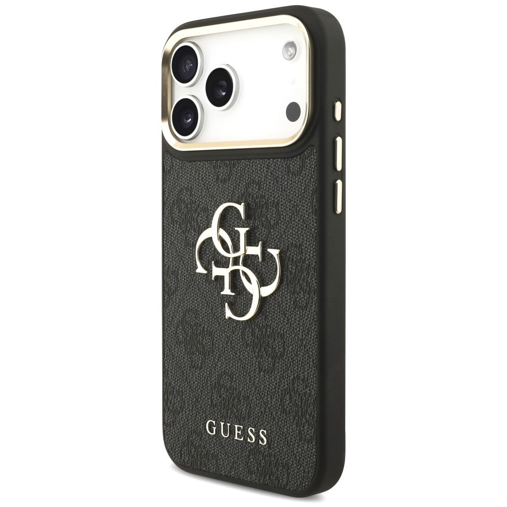 Futrola za Apple iPhone 18 Pro Max / 17 Pro Max, Guess, Big 4G Classic Logo & Big Strap Metal Buttons, crna