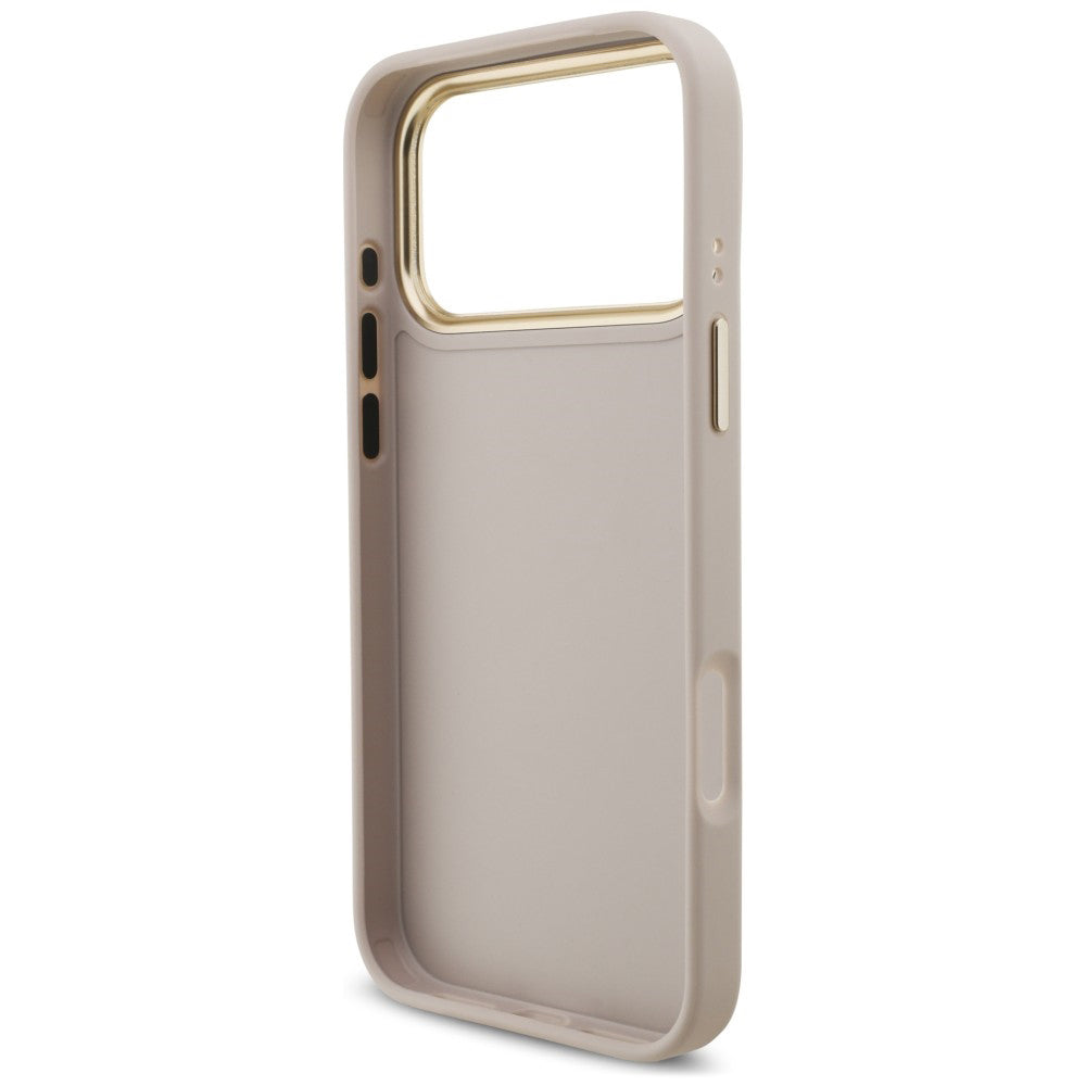 Maska za Apple iPhone 18 Pro Max / 17 Pro Max, Guess, Big 4G Classic Logo & Big Strap Metal Buttons, roze