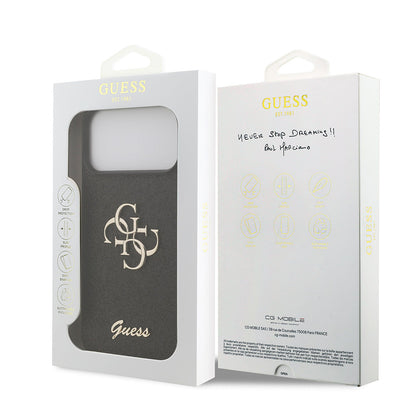 Futrola za Apple iPhone 18 Pro Max / 17 Pro Max, Guess, Fixed Glitter Big 4G, Crna