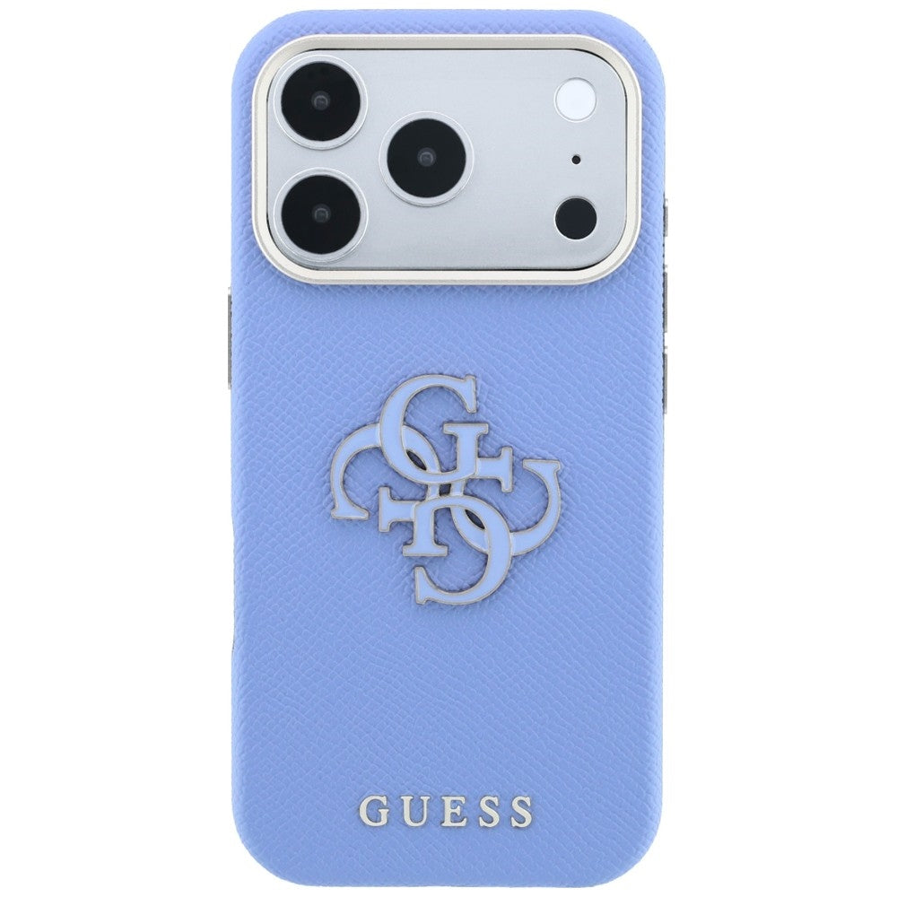Futrola za Apple iPhone 18 Pro Max / 17 Pro Max, Guess, Grained Big Resin Logo, Plava
