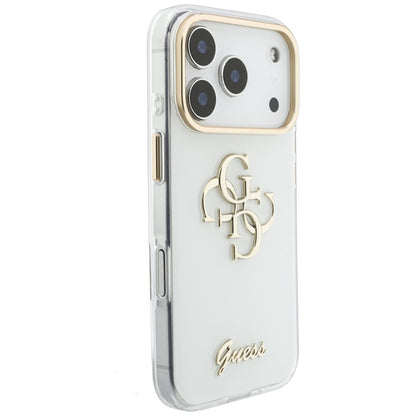 Futrola za Apple iPhone 18 Pro Max / 17 Pro Max, Guess, IML 4G Metal Script, Bela