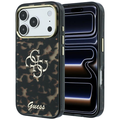 Futrola za Apple iPhone 18 Pro Max / 17 Pro Max, Guess, IML 4G Metal Script, Braon