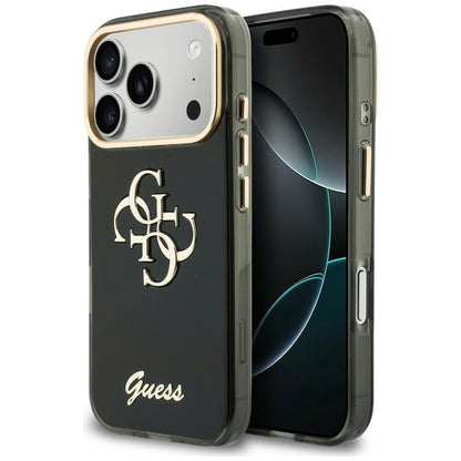 Futrola za Apple iPhone 18 Pro Max / 17 Pro Max, Guess, IML 4G Metal Script, Crna