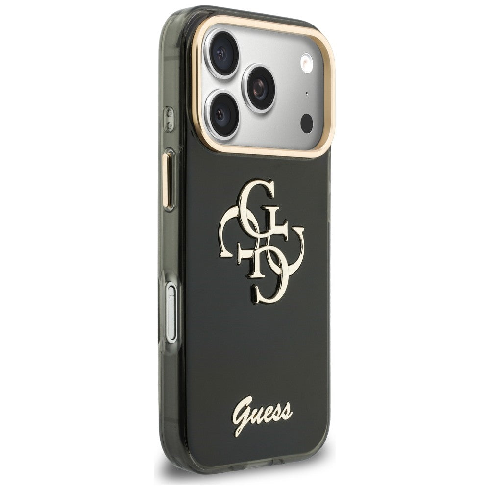Futrola za Apple iPhone 18 Pro Max / 17 Pro Max, Guess, IML 4G Metal Script, Crna