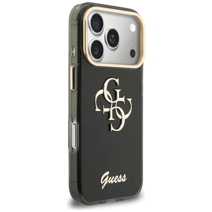 Futrola za Apple iPhone 18 Pro Max / 17 Pro Max, Guess, IML 4G Metal Script, Crna