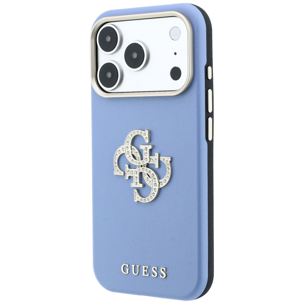 Maska za Apple iPhone 18 Pro Max / 17 Pro Max, Guess, Smooth Big Strass Logo, plava