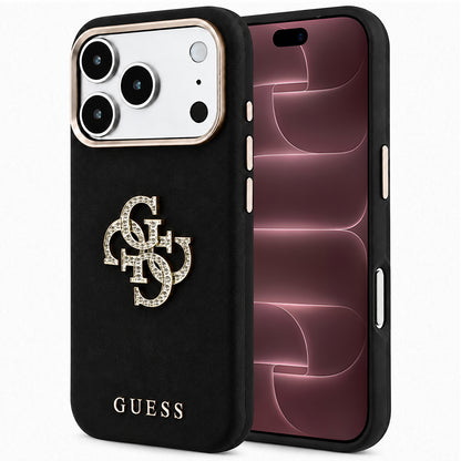Futrola za Apple iPhone 18 Pro Max / 17 Pro Max, Guess, Smooth Big Strass Logo, Crna