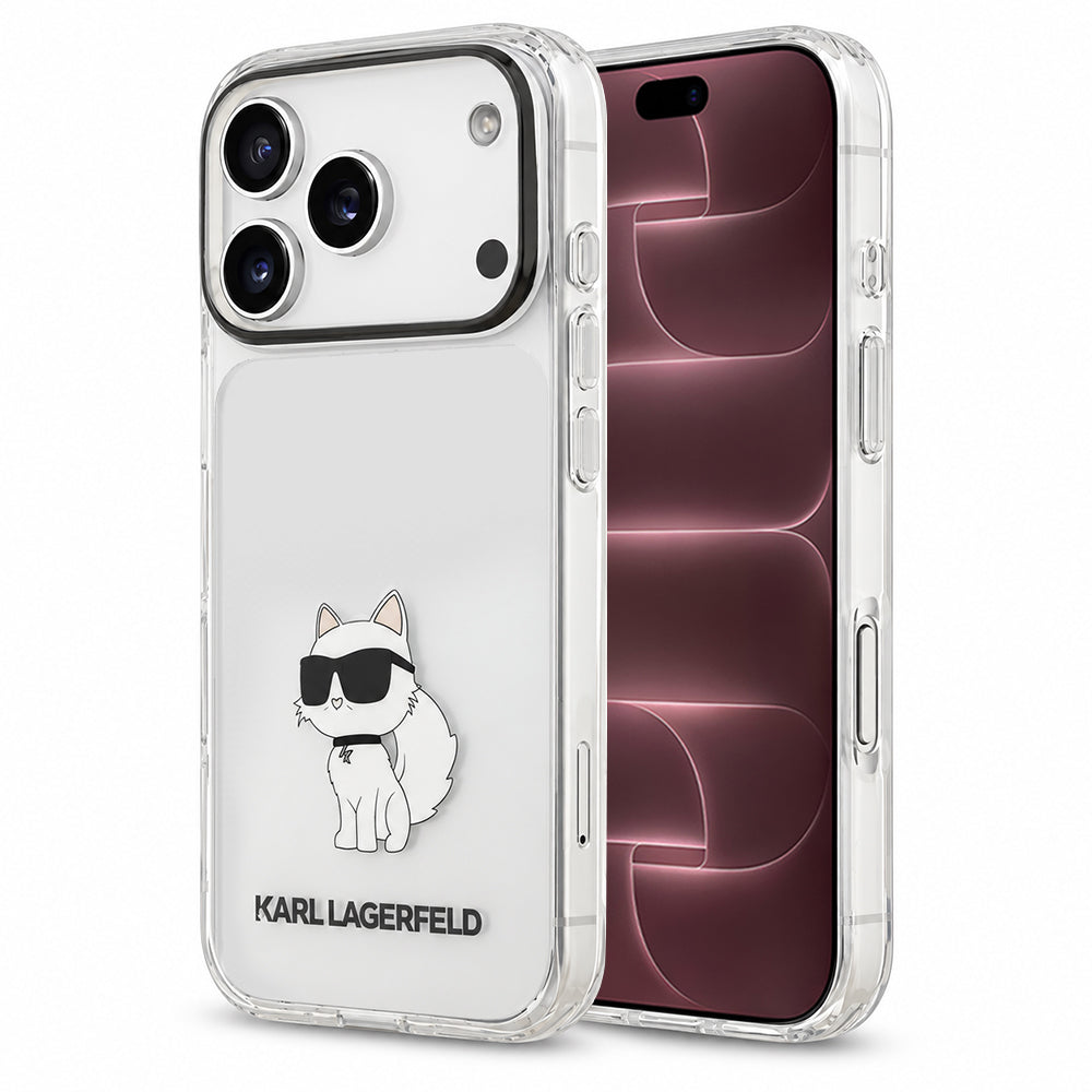 Maska za Apple iPhone 18 Pro Max / 17 Pro Max, Karl Lagerfeld, IML Choupette NFT, providna