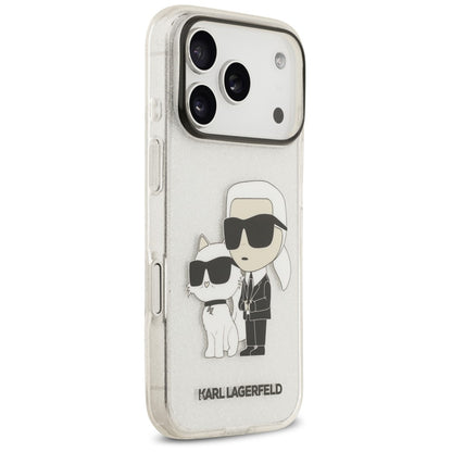Maska za Apple iPhone 18 Pro Max / 17 Pro Max, Karl Lagerfeld, IML Glitter Karl and Choupette NFT, providna