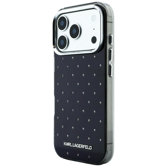 Futrola za Apple iPhone 18 Pro Max / 17 Pro Max, Karl Lagerfeld, IML Rhinestones and Electroplated Logo, Crna