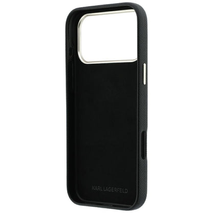 Futrola za Apple iPhone 18 Pro Max / 17 Pro Max, Karl Lagerfeld, Smooth Big Resin Signature Logo, Crna