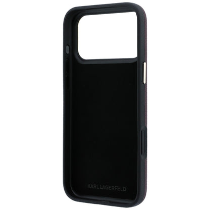 Futrola za Apple iPhone 18 Pro Max / 17 Pro Max, Karl Lagerfeld, Smooth Big Resin Signature Logo, Bordo