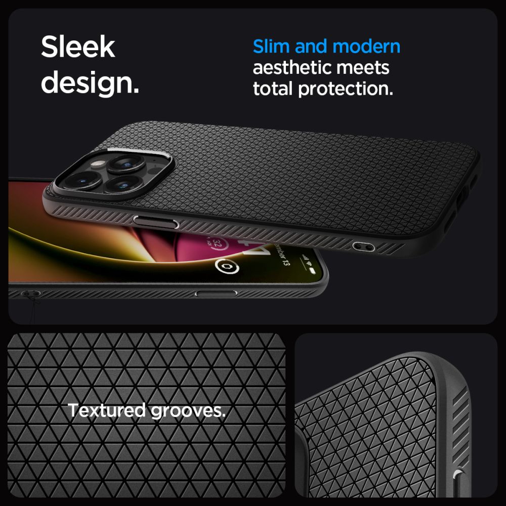 Futrola za Apple iPhone 15 Pro, Spigen, Liquid Air Matte, Crna ACS06704
