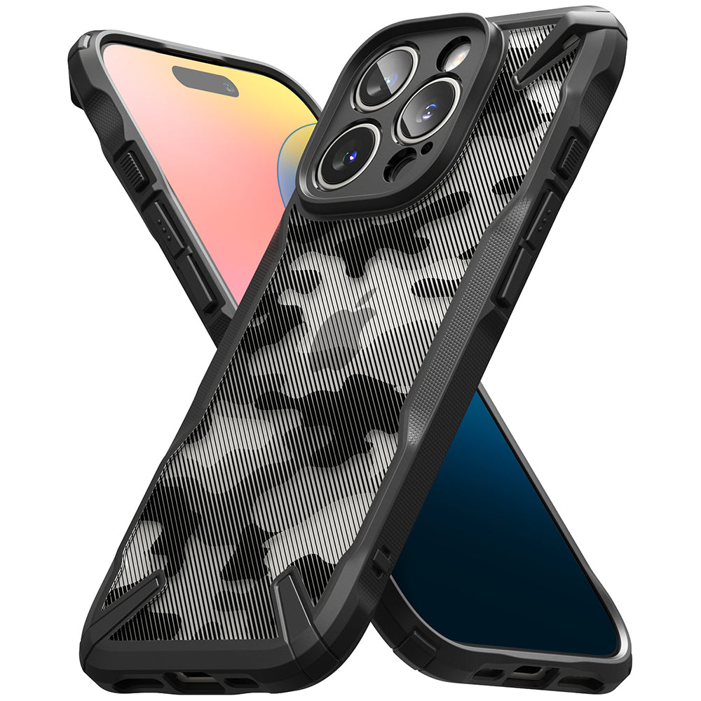 Case for Apple iPhone 16 Pro Max, Ringke, Fusion X Camo, Black 