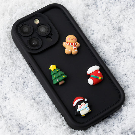Futrola za Apple iPhone 15 Pro, OEM, Ultra Trendy 3D Christmas, Crna