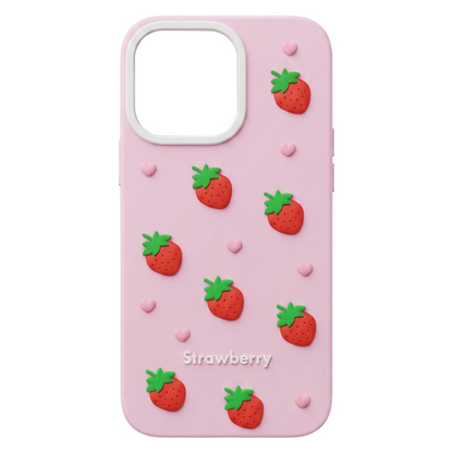 Futrola za Apple iPhone 15 / 14 / 13, OEM, Strawberry, Roze