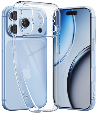 Futrola za Apple iPhone 18 Pro / 17 Pro, Tech-Protect, Flexair sa zaštitnim staklom, Providna