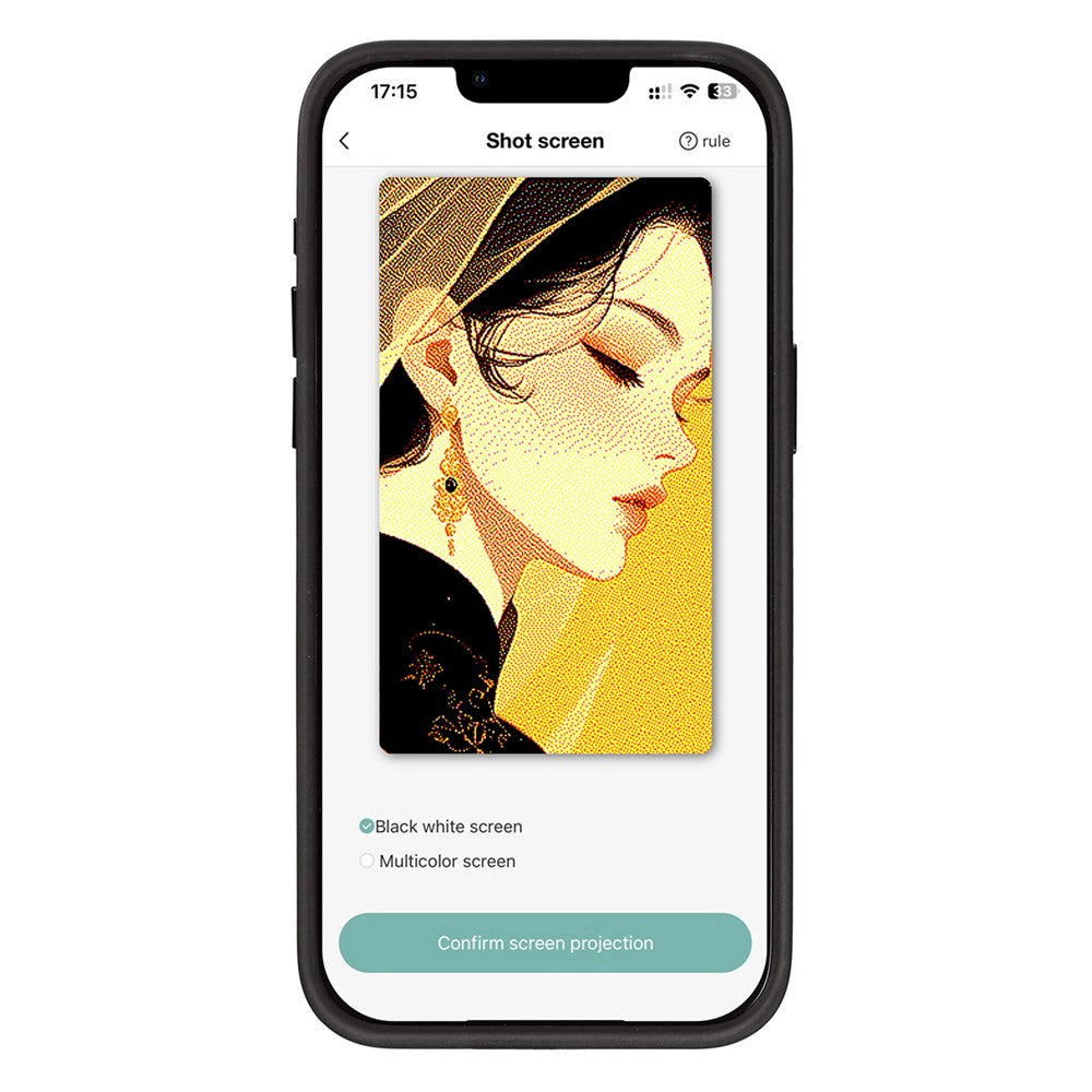 Futrola za Apple iPhone 14 Pro Max, OEM, Prilagođeni E-Ink ekran, Crna