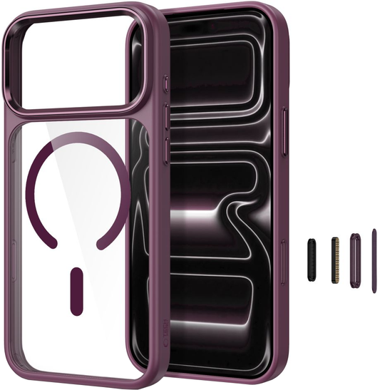 Futrola za Apple iPhone 18 Pro Max / 17 Pro Max, Tech-Protect, Magmat CC, Providna Bordo