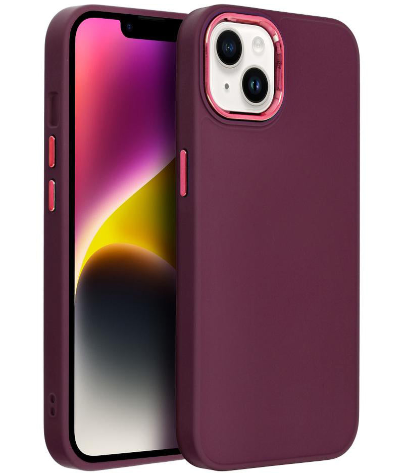 Maska za Apple iPhone 18 Pro / iPhone 17 Pro, OEM, Frame, bordo
