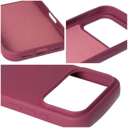Maska za Apple iPhone 18 Pro / 17 Pro, OEM, silikon, bordo
