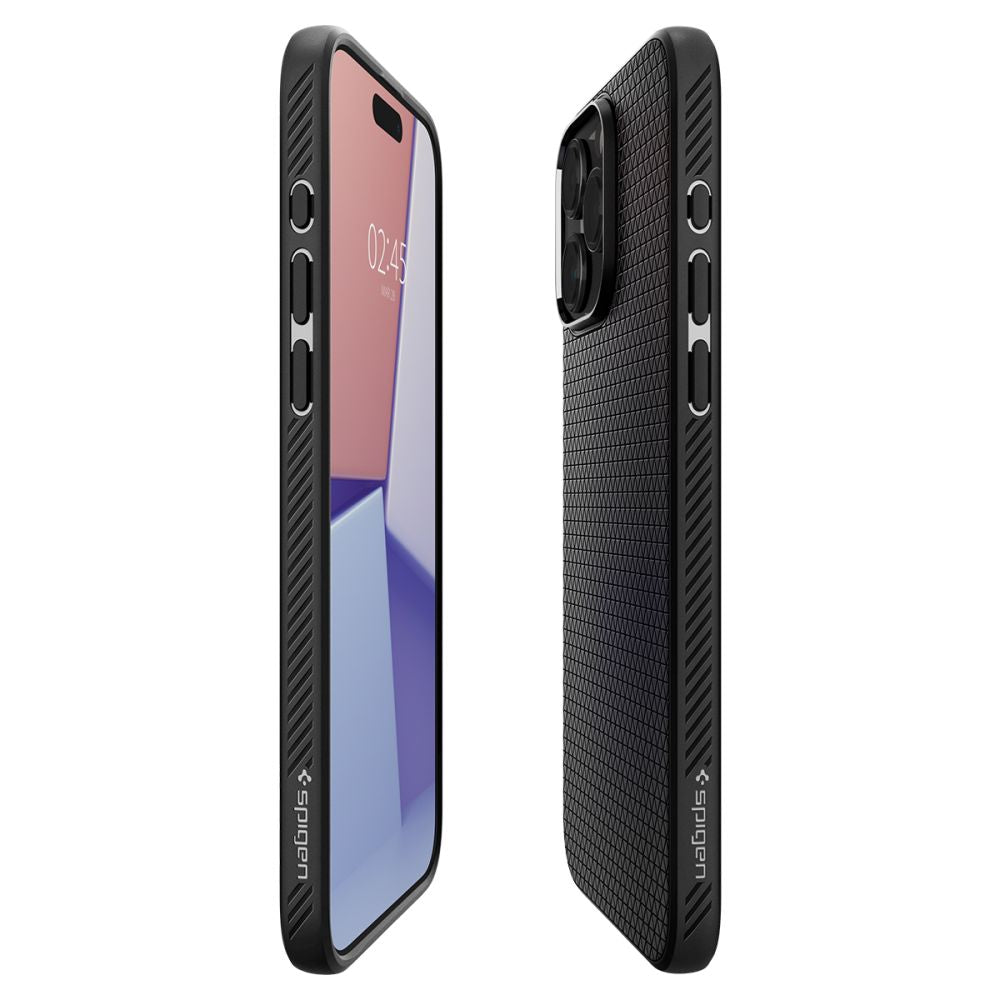 Futrola za Apple iPhone 15 Pro, Spigen, Liquid Air Matte, Crna ACS06704