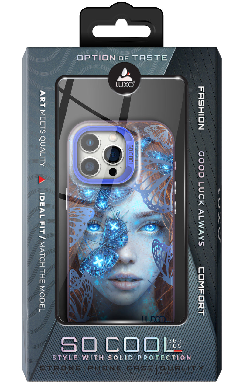 Futrola za Apple iPhone 15 Plus, LUXO So CooL, ArcadiA Butterfly Girl, Multicolor