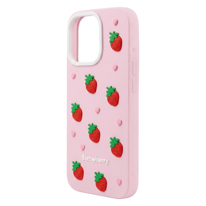 Futrola za Apple iPhone 15 / 14 / 13, OEM, Strawberry, Roze