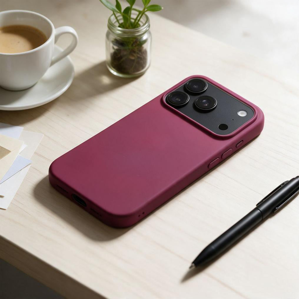 Maska za Apple iPhone 18 Pro Max / 17 Pro Max, OEM, silikonska, bordo boje