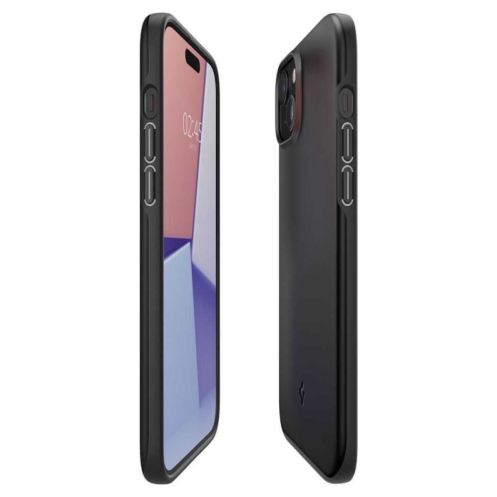 Futrola za Apple iPhone 15, Spigen, Thin Fit, Crna ACS06776
