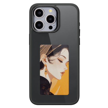 Futrola za Apple iPhone 15 Pro Max, OEM, Prilagođeni E-Ink ekran, Crna