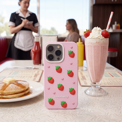 Futrola za Apple iPhone 15 / 14 / 13, OEM, Strawberry, Roze