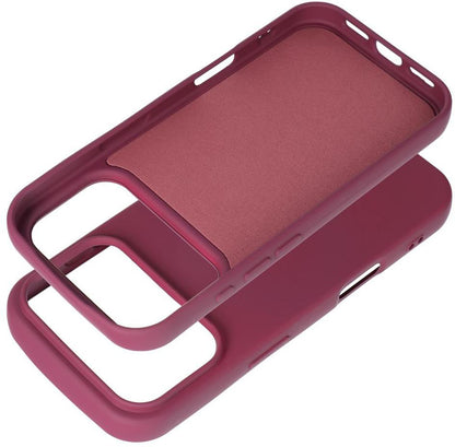 Maska za Apple iPhone 18 Pro / 17 Pro, OEM, silikon, bordo
