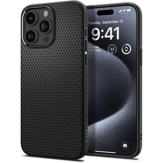 Futrola za Apple iPhone 15 Pro, Spigen, Liquid Air Matte, Crna ACS06704