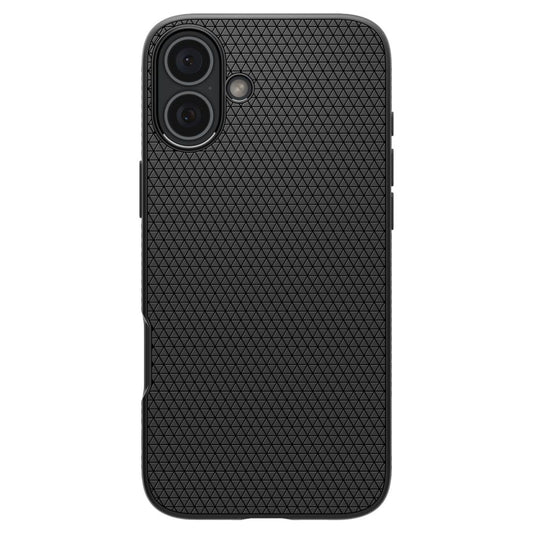 Case for Apple iPhone 16, Spigen, Liquid Air Matte, Black ACS08194 