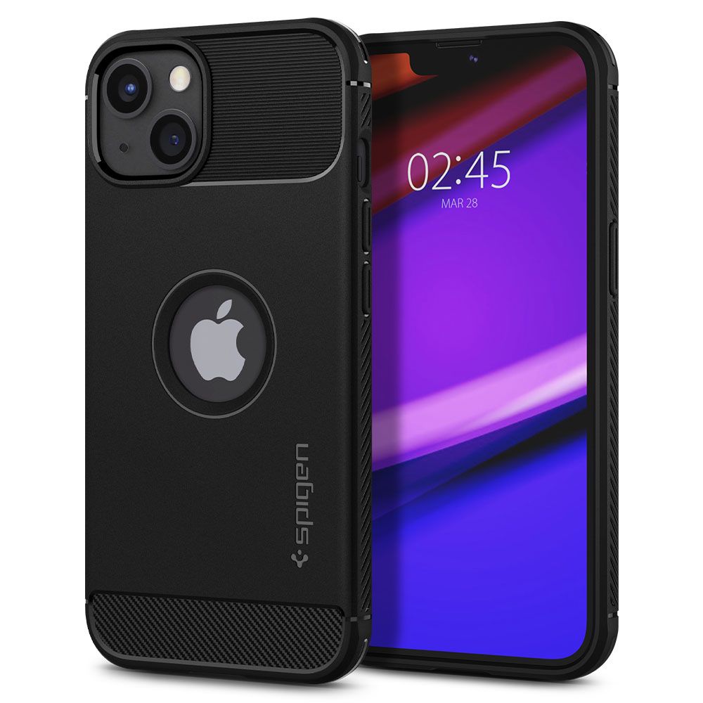 Futrola za Apple iPhone 13, Spigen, Rugged Armor, Crna ACS03518