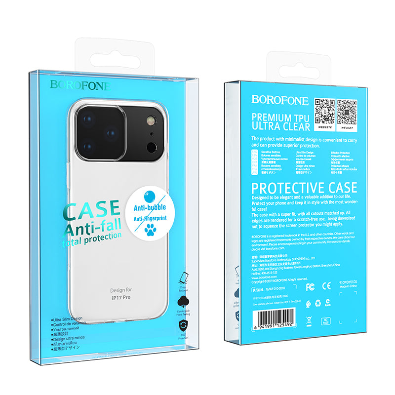 Futrola za Apple iPhone 17 Pro, Borofone, BI4 Ice, Providna