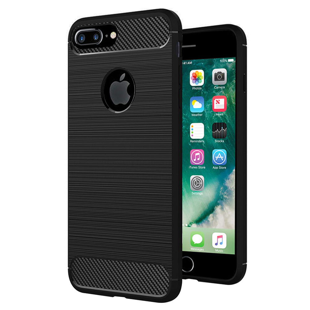 Futrola za Apple iPhone 7 Plus, Techsuit, Karbon, Crna