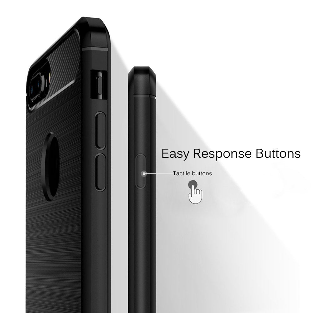 Futrola za Apple iPhone 7 Plus, Techsuit, Karbon, Crna