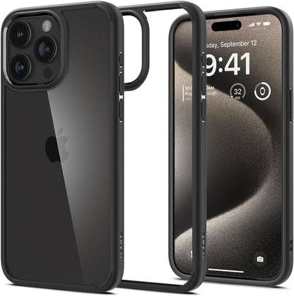 Futrola za Apple iPhone 15 Pro Max, Spigen, Ultra Hybrid, Mat Crna ACS06570