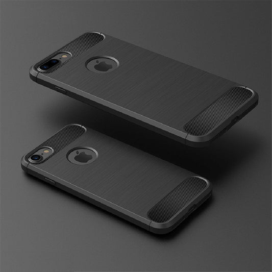 Futrola za Apple iPhone 8 / 7, Techsuit, Karbon, Crna