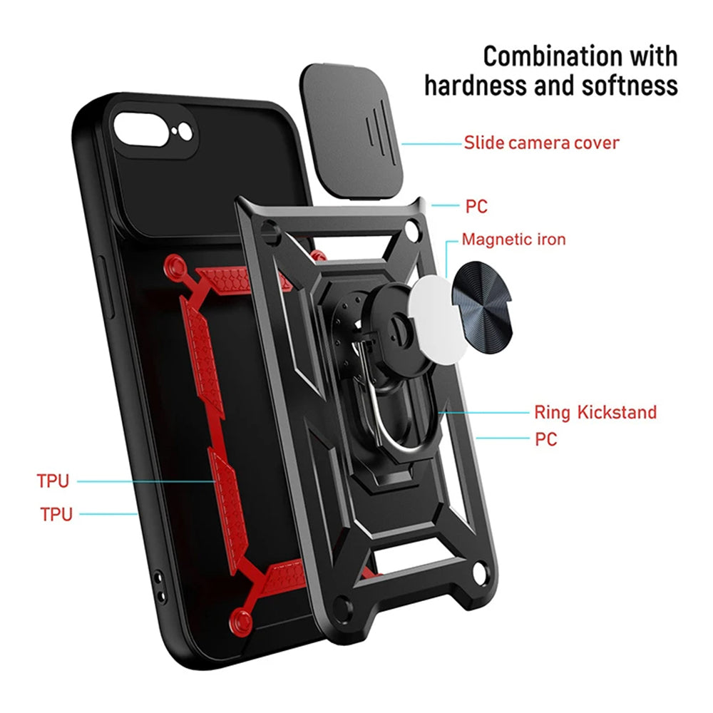 Futrola za Apple iPhone 8 Plus / 7 Plus, Techsuit, CamShield, Crna
